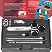 Los mejores  - Premiala Único jeringa cocina de acero inox 304 en las partes que tocan la comida- +3 agujas- 4 juntas tóricas- eBook…